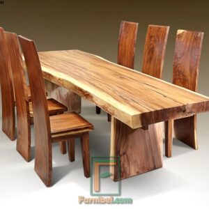 Set Meja Makan Minimalis Blok Trembesi Suar