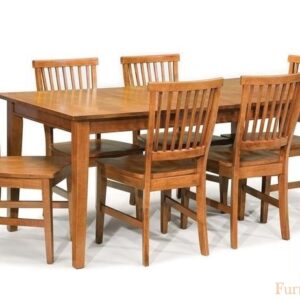 Set Kursi Makan Minimalis Klasik Kayu Jati Natural 6 Kursi