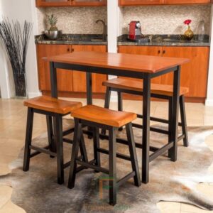 Set Meja Makan Minimalis Stool Bangku Kecil (Kursi Tanpa Sandaran)