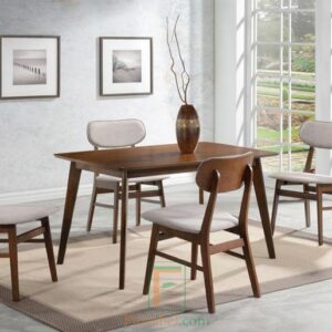 Set Meja Makan Minimalis Retro Kursi Cafe Scandinavian