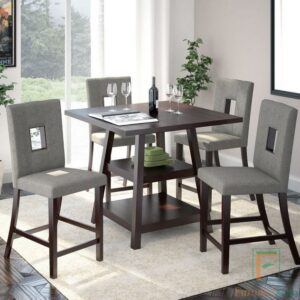 Set Meja Bar Minimalis Kursi Jok Kotak Tengah