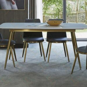 Kaki Meja Makan Runcing Emas Minimalis Simpel