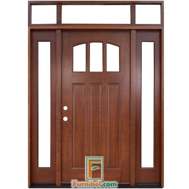 Pintu Rumah Desain Minimalis Kayu Solid Custom Terbaru